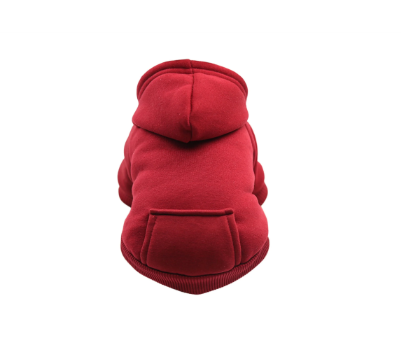 Dog Hoodie with Pocket – Red