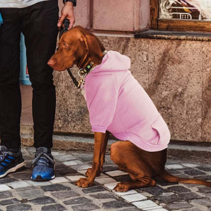 Dog Sweaters for Small Dogs, Dog Hoodie with Pocket - Fall Winter Warm Fleece Sweater Puppy Clothes for Small Medium Dogs Boy Girl Dog Clothes Pink