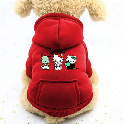 Cat and Dog Hoodies, Cartoon Hoodies, Sports Style Dog and Cat Pet Hoodies