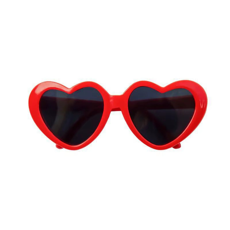 New Love Pet Glasses Dog Cat Cute Creative Fashion Sunglasses Sunglasses with Jewelry Pet Beauty Decoration Supplies