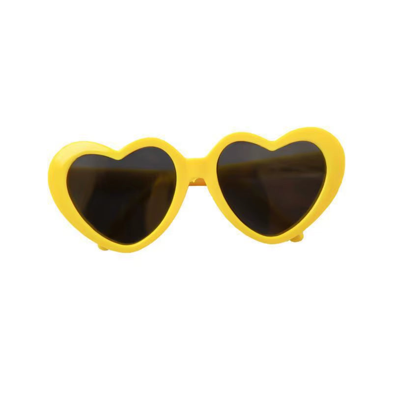 New Love Pet Glasses Dog Cat Cute Creative Fashion Sunglasses Sunglasses with Jewelry Pet Beauty Decoration Supplies