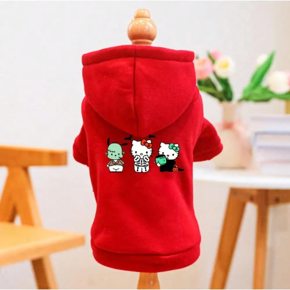 Cat and Dog Hoodies, Cartoon Hoodies, Sports Style Dog and Cat Pet Hoodies
