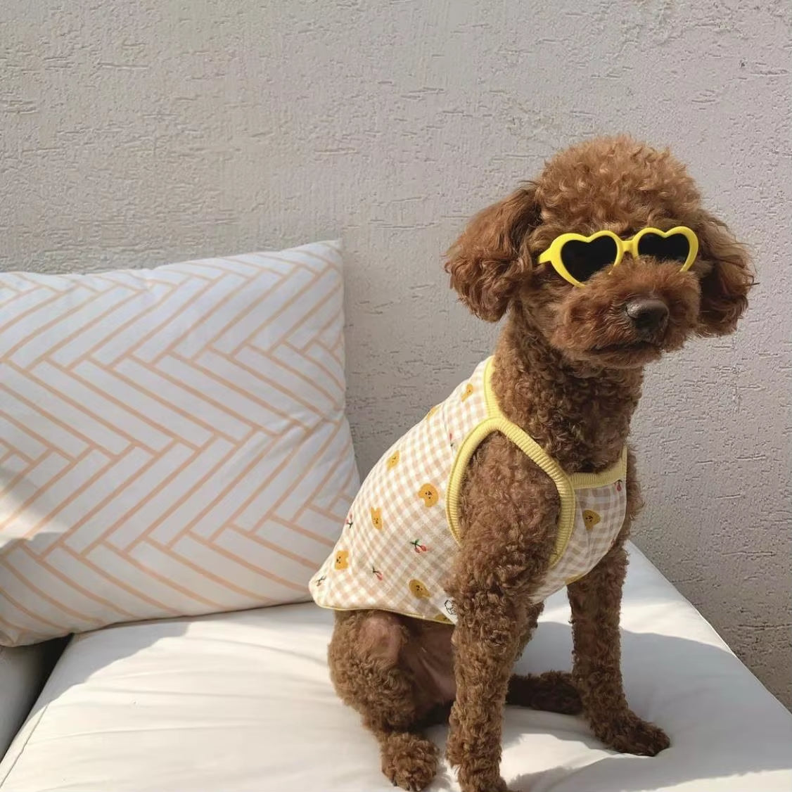 New Love Pet Glasses Dog Cat Cute Creative Fashion Sunglasses Sunglasses with Jewelry Pet Beauty Decoration Supplies