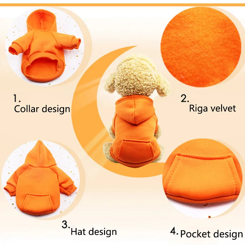 Warm Pet Clothes for Cats Clothing Autumn Winter Clothing for Cats Coat Puppy Outfit Cats Clothes for Cat Hoodies Coat Mascotas