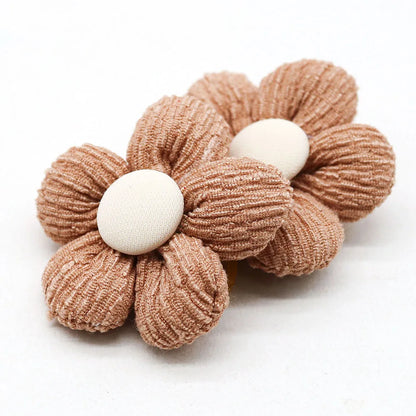 20PCS Pet Bows Flowers Shape Hair Accessories Handmade Dog Bows with Rubber Bands Bowknot for Dogs Pet Grooming Products